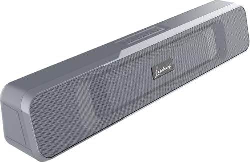 LANDMARK LM BT1123 Audio Bar 20W Bluetooth Soundbar Speaker with Subwoofer, BT v5.0, 1200mah Battery, Surround Sound, TF Card, USB, Upto 8 Hrs Playback, Built-in Mic Speaker (Grey)