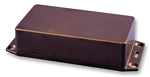 1591XXMSFLBK - Enclosure, IP54, Flanged Lid, PCB Box, 27 mm, 110.1 mm, 57.04 mm RoHS Compliant: Yes (Pack of 10) (1591XXMSFLBK)