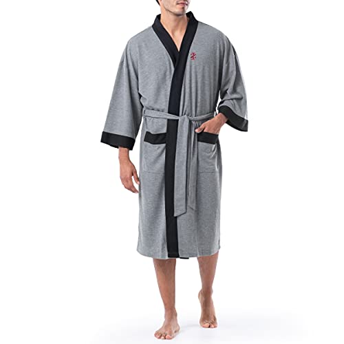 IZOD Men's Waffle Knit Kimono Robe