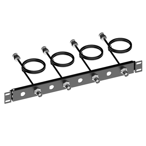 Image of BNC Antenna Kit，19inch Antenna Re-Location Rack Mount Kit，Four BNC Connecting Cables 2FT，Compatible with Full-Rack Wireless Systems