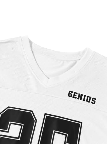 Image of LovelyWholesale Women's Oversized V Neck Jersey Shirts Summer Football Graphic Tee