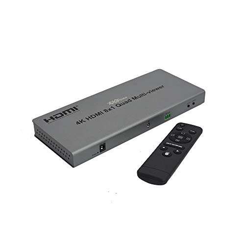 XOLORspace QV801 8x1 4K 60HZ HDMI Quad Multi-viewer Screen Divider 8 HDMI Screen Splitter with Seamless Switching