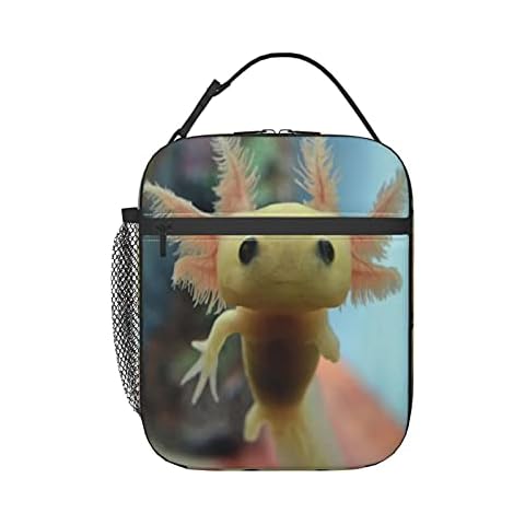 Axolotl Lunch Box Insulated Soft Bag Reusable Cooler Bag For Women&Men&Work Picnic Hiking Cover
