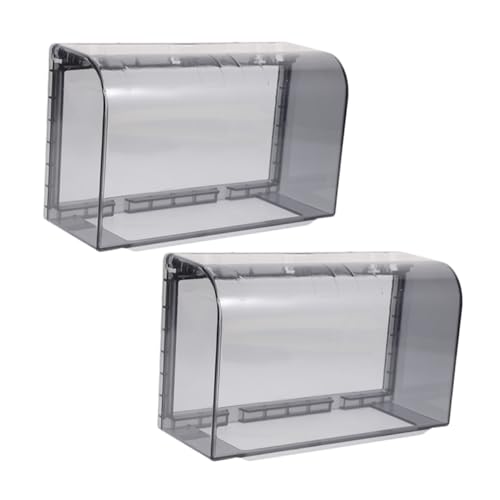 MUCKLILY 2pcs Outlet Double Socket Waterproof Cover Baby Safety Outlet Cover Child Proof Electrical Outlet Socket Protector