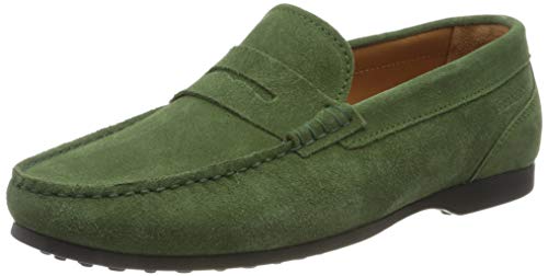 Sebago Herren Byron Suede Mokassin, Grün (Green Foliage T21), 39.5 EU