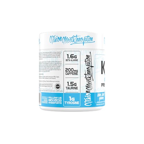 Image of VMI Sports KXR Sport Pre-Workout Powder | Energy - Performance - Focus and Pumps | Maximum Absorption Formula | Great Taste for Men & Women | 30 Servings (30 Servings, Blue Shark Gummy)