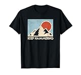 Keep Hammering Mountain Sun Trail Runner T-Shirt T-Shirt