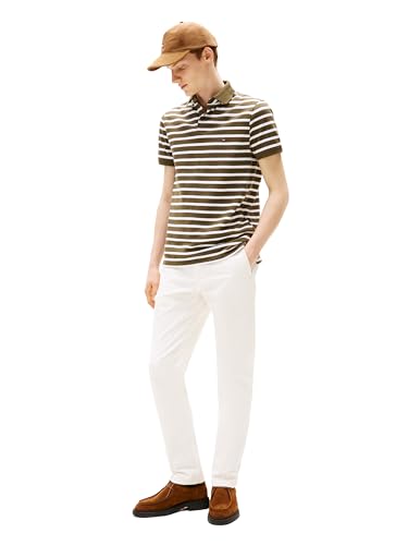 Image of Tommy Hilfiger Men's Short Sleeve Polo Shirts in Regular Fit With Stretch and Organic Pique Cotton
