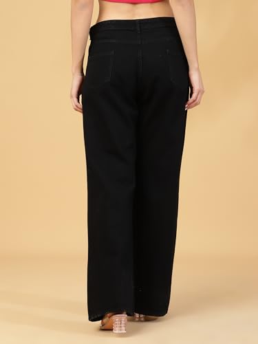Image of Shasmi Women's Jeans for Women || High Waist Jeans for Women || Bootcut Jeans for Women || Flared Jeans for Women High Waist || Wide Leg Jeans Women || Bell Bottom Jeans for Women (Jeans 168)