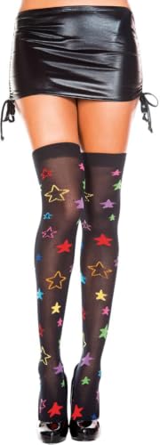 Image of ToBeInStyle Women's Fun Rainbow Harlequin Polka Dot Acrylic Socks