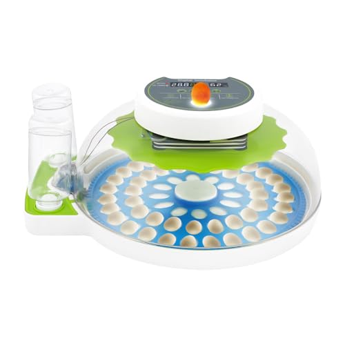 Incubadora de huevo automática incubadora de huevo para gallinas 60 huevos con pantalla LED y luces, tapa transparente, para Eclosión de huevos de gallina pato codorniz
