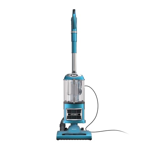 Shark NV380 Navigator Lift-Away Deluxe Upright Vacuum with Large Dust Cup Capacity, Swivel Steering, Upholstery Tool & Crevice Tool, Blue (Renewed)