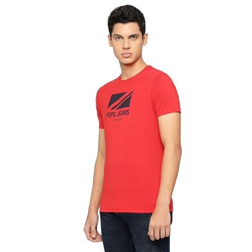 Image of Pepe Jeans Men T-Shirt|Cotton|Slim Fit