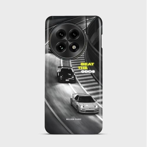 Image of MILLION CASES Back Cover Case for OnePlus 12 Scratch Resistant Anti-Slip Polycarbonate Shockproof Protective Durable Midnight Chase Crystal Case for Men & Boys