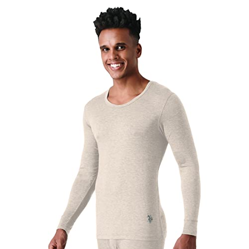 Image of U.S. POLO ASSN. Men's Solid Polyester Regular Fit Thermal Top