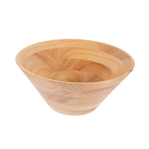 FELTECHELECTR Ciotola in Legno Naturale Grande capacità per Insalate e Impasto Leggera e Facile da Pulire Scodella Tradizionale per Cucina Ristorante e Uso Domestico