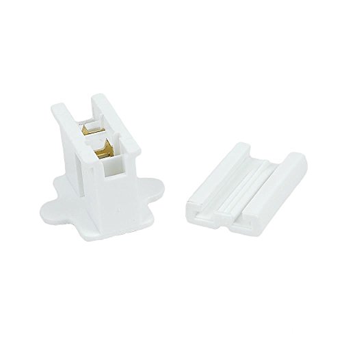 Novelty Lights Spt-1 Female Plug, Snap On Vampire Plugs, White, Polarized, 8 Amp, 5 Pack #TOP2