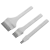 Photo Gallery homsfou 3 pezzi punzoni per cuoio con denti multipli per artigianato strumenti per fustellatura precisa accessori per pelletteria manuale resistenti e facili da usare Photo Gallery homsfou 3 pezzi punzoni per cuoio con denti multipli per artigianato strumenti per fustellatura precisa accessori per pelletteria manuale resistenti e facili da usare