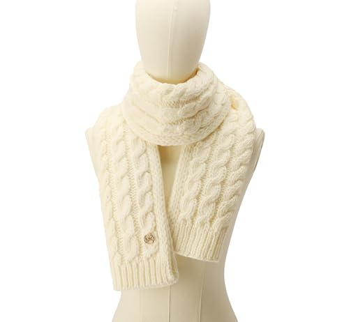 Michael Kors womens Moving Cables Scarf, Stylish Fashion Accessory, Ideal for Cold Weather2