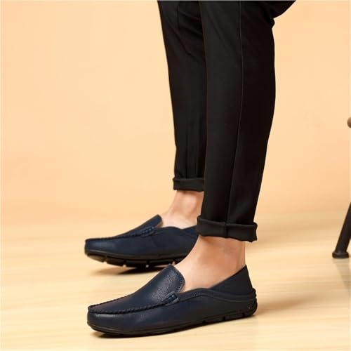 Men's Loafers Shoes Round Toe Solid Color Loafer Shoes Comfortable Slip Resistant Flexible Classic Casual Slip-on4