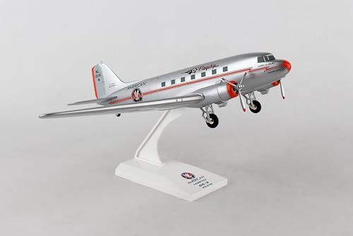 Daron SkyMarks American Airlines DC-3 Airplane Model with Gear Flagship Tulsa 1/80 Scale (SKR539)