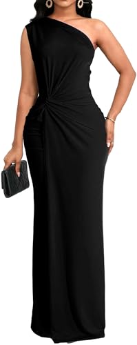 Image of SxClub Formal Dress for Women Cocktail Sexy Bodycon Sleeveless Evening Party Floor Length Long Prom Dresses