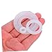 PRETYZOOM 100pcs Silicone Washer Set Self-Adhesive Flat Gaskets for Plumbing Anti-Leakage Sealing Rings in Assorted Sizes White Silicone Gasket Kit for Home and Industrial Use