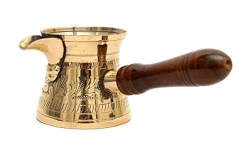 Image of Skywalk Metal Brass Turkish Kettle for Making Tea Coffee Pot