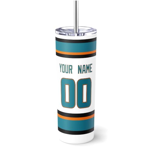 Image of ANTKING San Jose Tumbler 20oz Travel Mug Custom Name Number Gifts | Stainless Steel Insulated Coffee Cup for Men Women