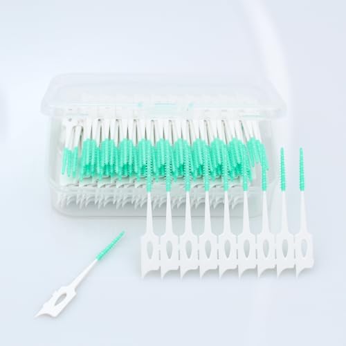 100 Pièces Vert Brossettes Interdentaire, Brosse Interdentaire Soft – vue 4