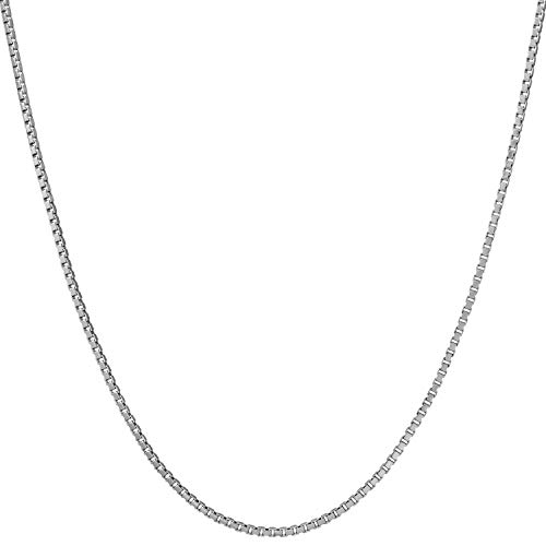 Collier chaîne de boîte 1.4mm résistant en plaqué or 24k fini les mailles fragiles