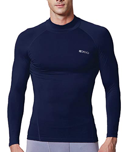 トップス kise EXIO Japan Men's Mock Turtleneck Compression Shirt Cool&Dry