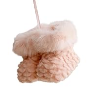 TSMORY Festival Christmas Hanging Pendant Plush Boot Charm For Home And Office Decoration Holiday Store Display Ornament