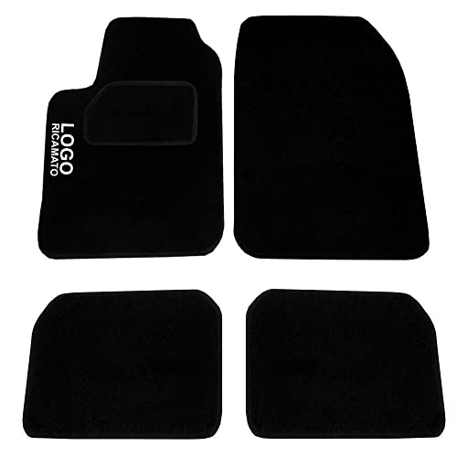 Auto Accessori Lupex Juego de alfombrillas para coche compatibles con el nombre del logotipo bordado | personalizadas | adaptables en moqueta delanteras y traseras compatibles con C3