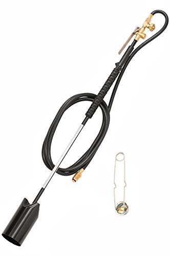 Flame King YSNPQ-5000T Heavy Duty Propane Torch Weed Burner, Black, Comes with Flint