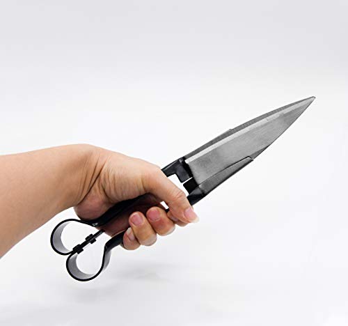 Sheep Shear Grass Shear Alpaca Shears R Shaped Design For Large Thick-Haired Animal Grooming (Black) #TOP3