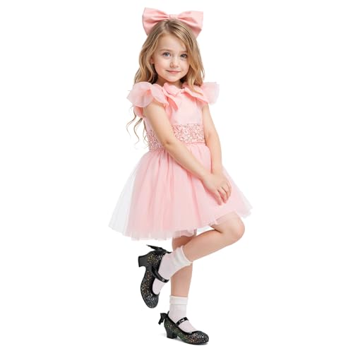 Image of K KomForme Girls Dress Shoes Toddler Glitter Mary Jane Heels