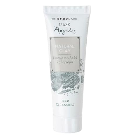 Korres Natural Clay Deep Cleansing Mask, 1 opakowanie (1 x 18 ml)