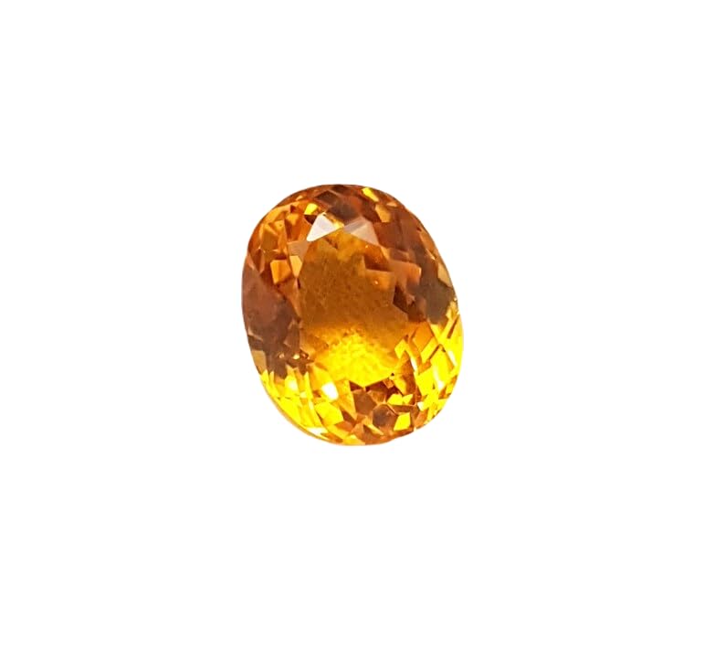 Citrine naturelle de 13,1 x 10,1 mm idéale pour créer un bijou cadeau