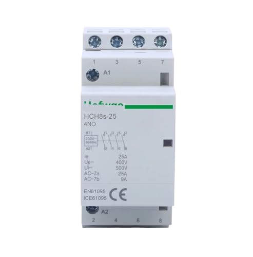 Contacteur 4P 25A 4NO AC230V automatique HCH8s-25 modulaire pour circuit de puissance