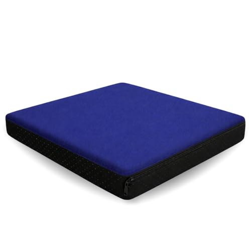 OrtoPrime Cojín Antiescaras Cuadrado FLOTACIÓN Líquida - Cojines Antiescaras Ortopédicos Coxis Alivio - Cojín Antiescaras para Silla Ruedas y Sillón - Cojín Ortopédico Úlceras PRESIÓN (Cuadrado)