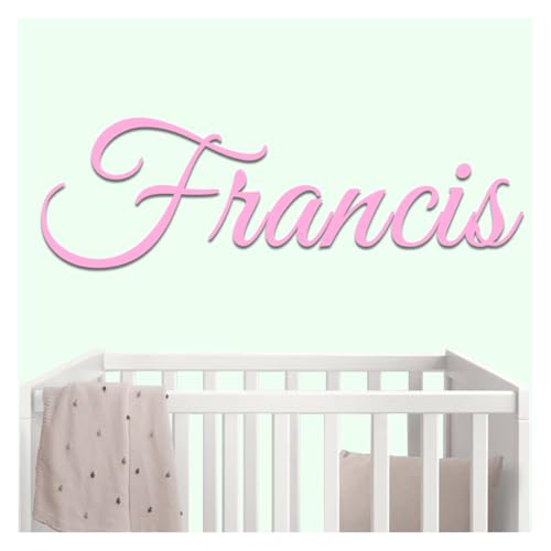 Personalized Wooden Name Sign For Nursery Custom Room Family Wood Letters Decor, Laser Cut,Select Favorite Font and Color