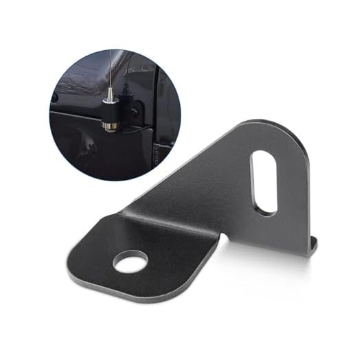 Anina Driver Side Antenna Bracket for CB/GMRS/HAM Radio Mount Compatible with Jeep Wrangler JL/JLU & Gladiator JT, Unlimited Sport, Sahara, Rubicon, 4xe (2018-2024)