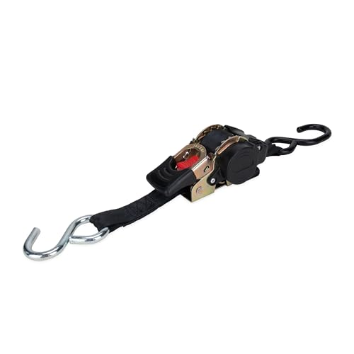 camco retractable transom tie down straps 6-foot 1500 lb break strength 500 lb safe working load 2-pack 50033