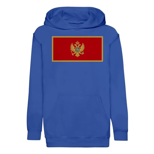 Sweat à capuche Montenegro enfant finition premium pour jeune supporter