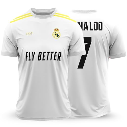 Image of Sports Soccer Football Jersey Regular Fit Half Sleeve Round Neck T-Shirt for Kids, Boys & Men