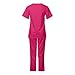 Scrubs for Women Set Stretch Fabric Medical Uniform &Jogger Pant Breathable Scrub Top Tretch V-Neck Healthcare Top