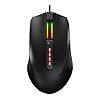 Cherry Ratón para juegos con cable MC 2.1 con iluminación RGB con botones programables y perfiles de usuario. Cabe en tu mano. Diestro. Sensor Pixart de 5000 DPI. Negro