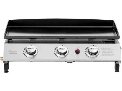 Habitat et Jardin Plancha de Gas 3 Fuegos Jolly - 7,5 Kw - Gris