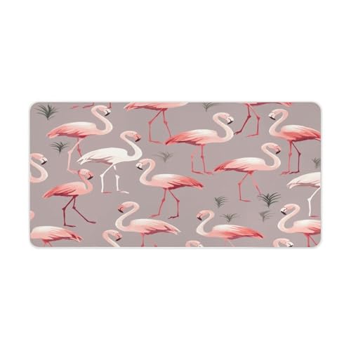 Pad Mouse Grande Rosa Flamenco 30x60 cm Antideslizante miniatura 1